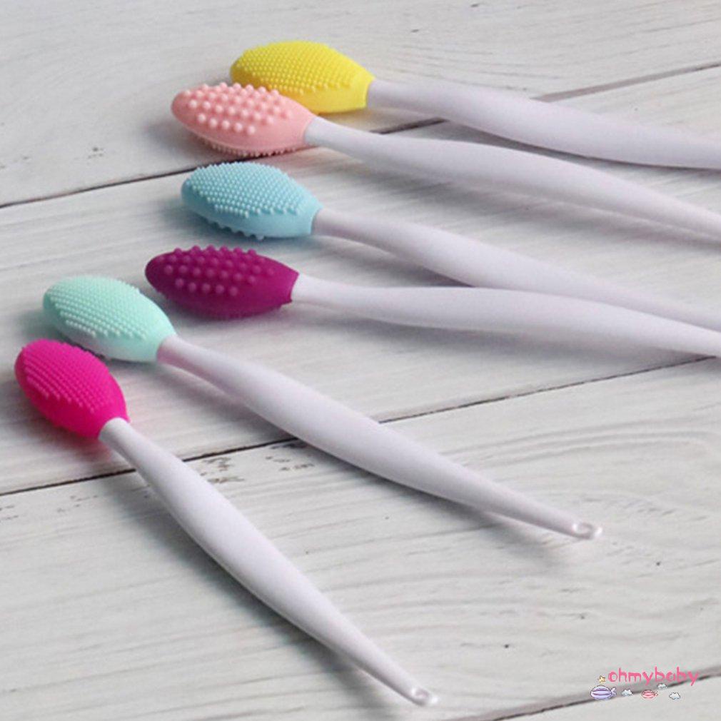 [OMB] Bàn chải làm sạch mặt bằng silicon Máy tẩy tế bào chết mũi hiệu quả Loại bỏ mụn đầu đen Mềm mại sâu mát xa [Z/8]