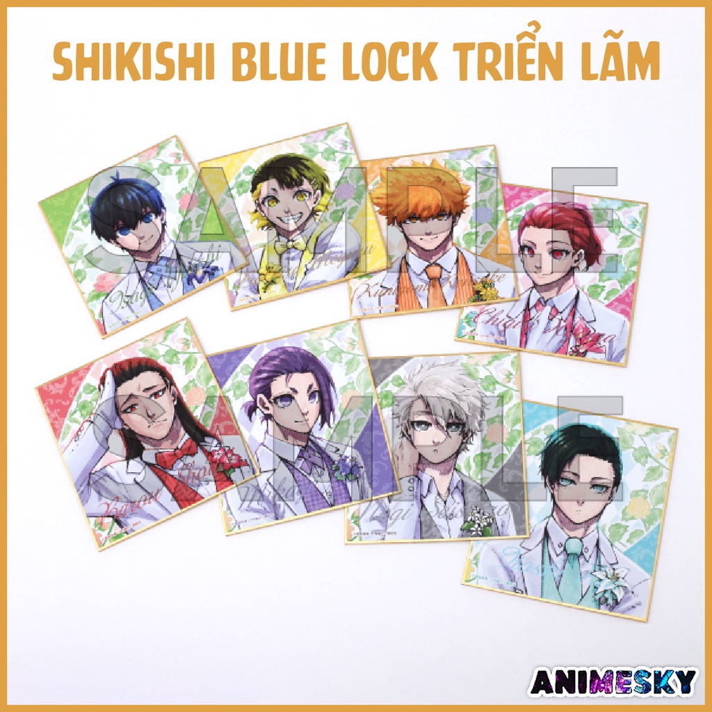 [Có sẵn] Pack tranh Shikishi Blue Lock triển lãm ver áo cưới chính hãng