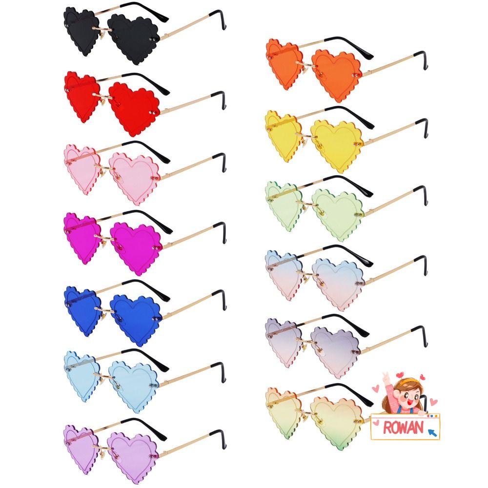 Kính Mát Không Gọng Chống Tia UV400 Phong Cách Vintage Cho Nữ