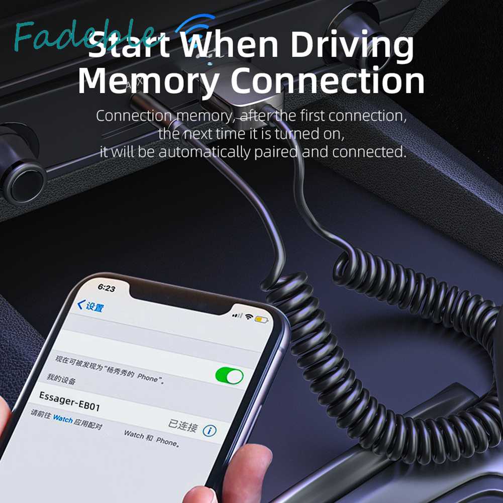 Essager Thiết Bị Nhận Tín Hiệu Âm Thanh Bluetooth Jack 3.5mm Cho Xe Ô Tô