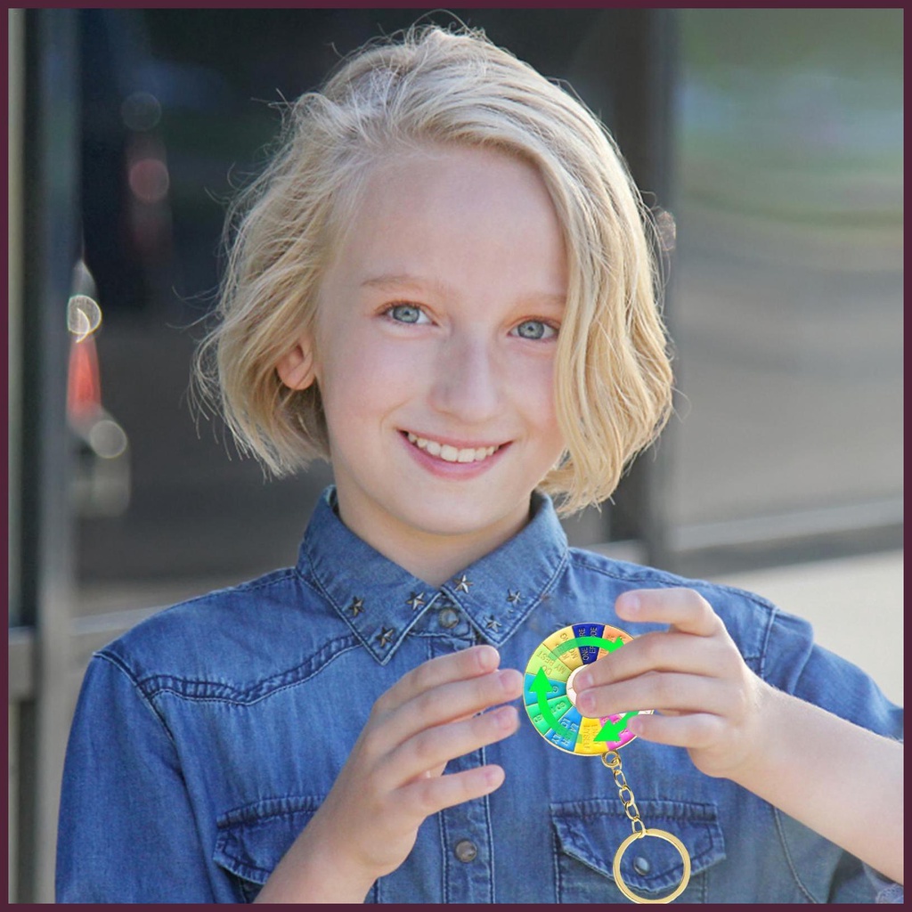 Móc Khóa Xoay Hình Cầu Vồng Đính Đá Thời Trang Cho Nam Và Nữ