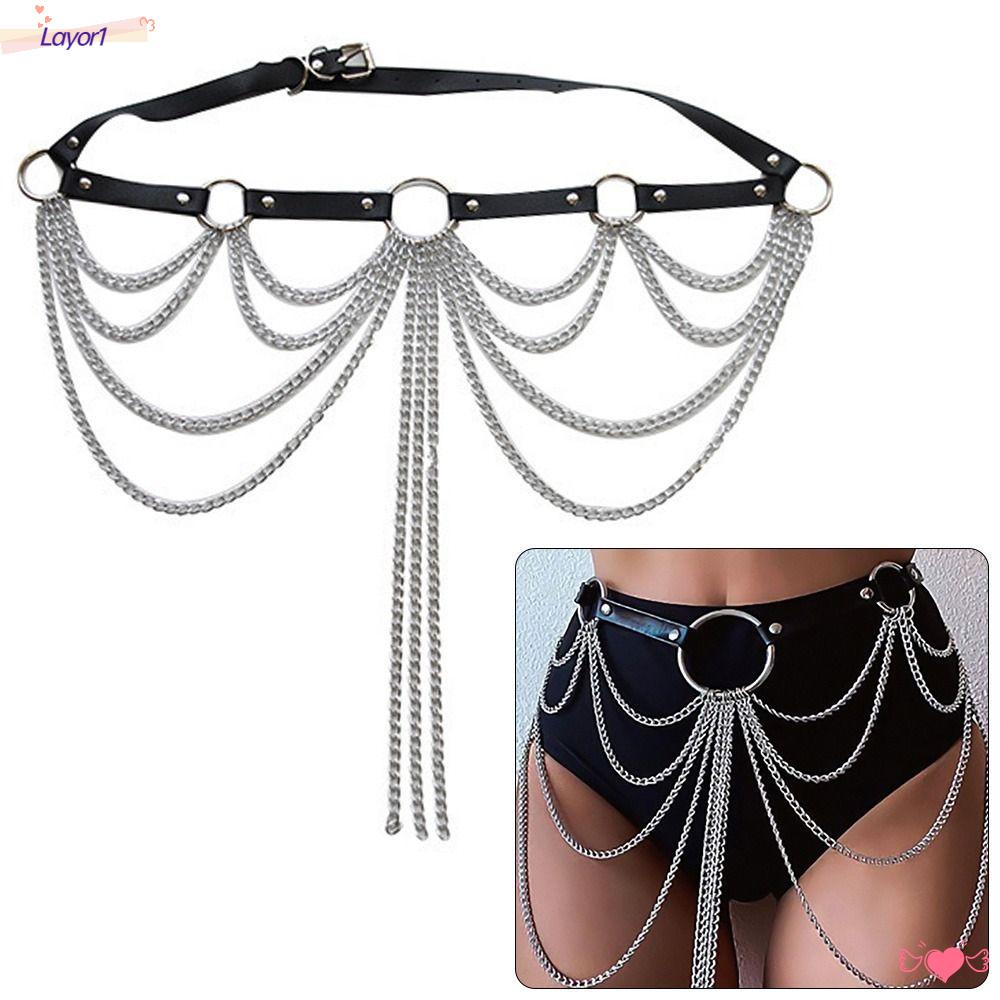 Thắt Lưng Dây Xích Nhiều Lớp Bằng Kim Loại LAYOR1