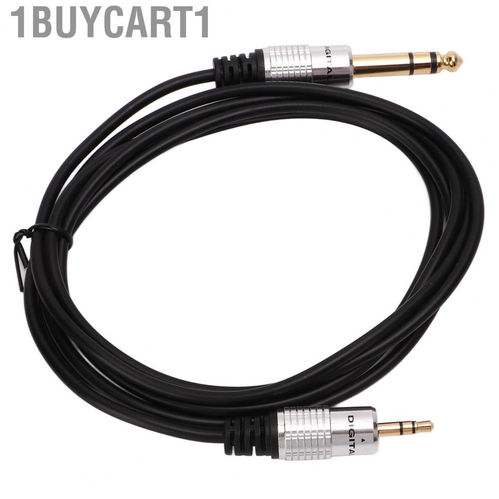 1buycart1 6.35mm To 3.5mm Cable  Jack Professional Improve Signal Transmission Quality for Speakers Microphone