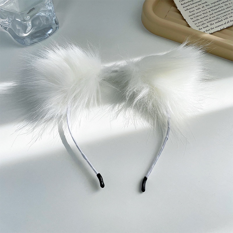 Băng Đô Tai Mèo Phối Lông Dễ Thương Cho Nữ