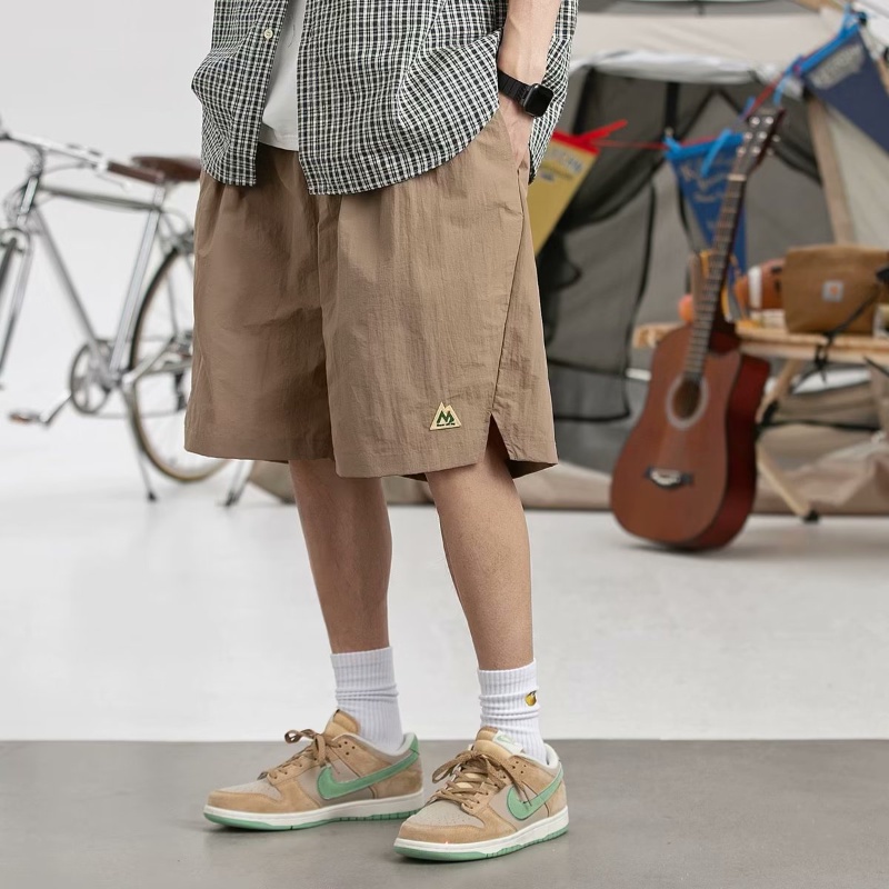 Quần Short Thể Thao Xếp Ly Phong Cách Nhật Bản Chống Thấm Nước Thời Trang Mùa Hè Cho Nam