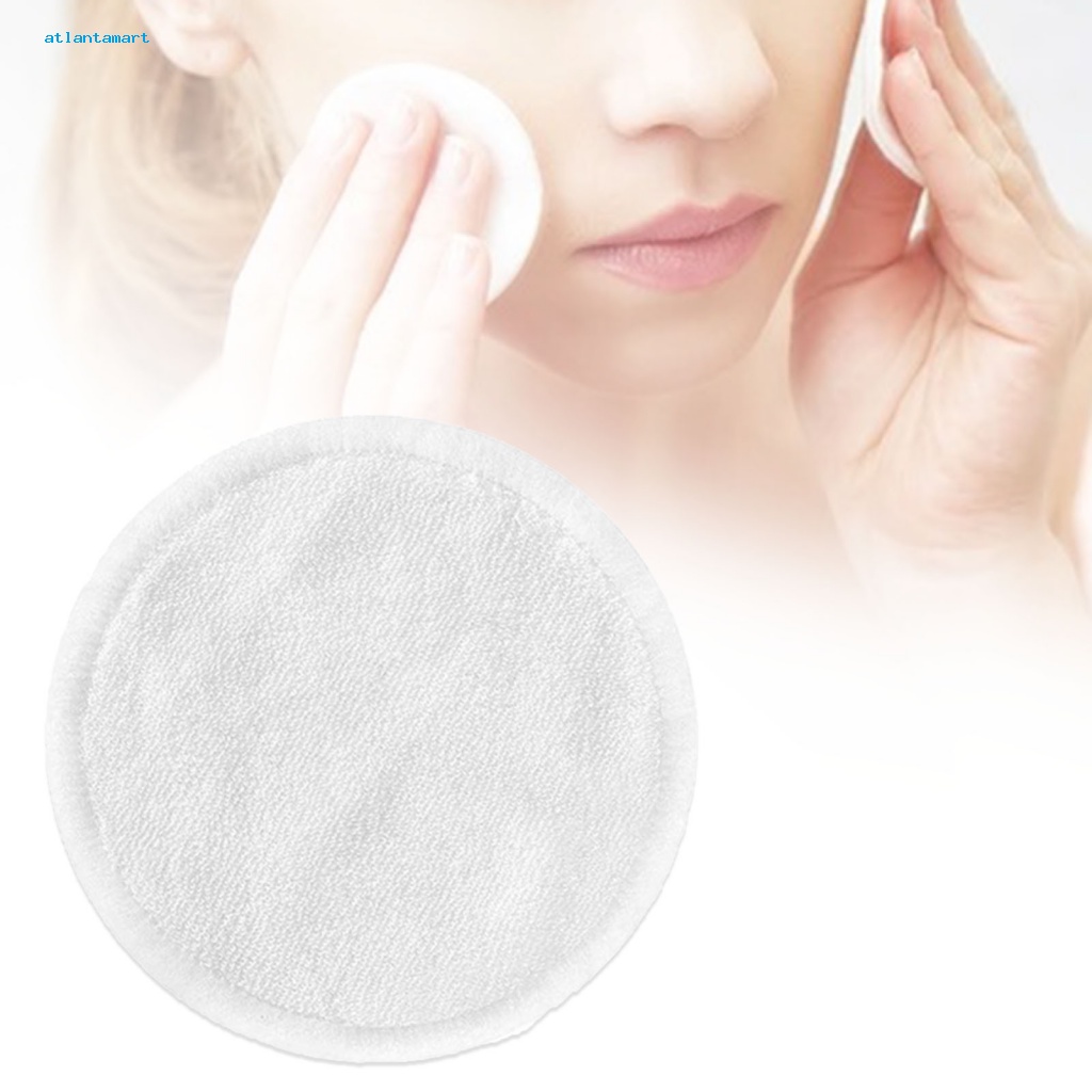 Túi Đựng Đồ Dùng Cao Cấp Tiện Dụng| Bộ 20 Miếng Bông Tẩy Trang Bằng Vải Cotton Tre Tự Nhiên Thấm Hút Nước Mạnh Có Thể Giặt Sạch