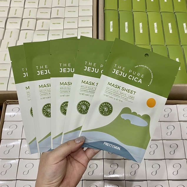 Mặt nạ rau má Pretty Skin The Pure Jeju Cica Mask 25ml