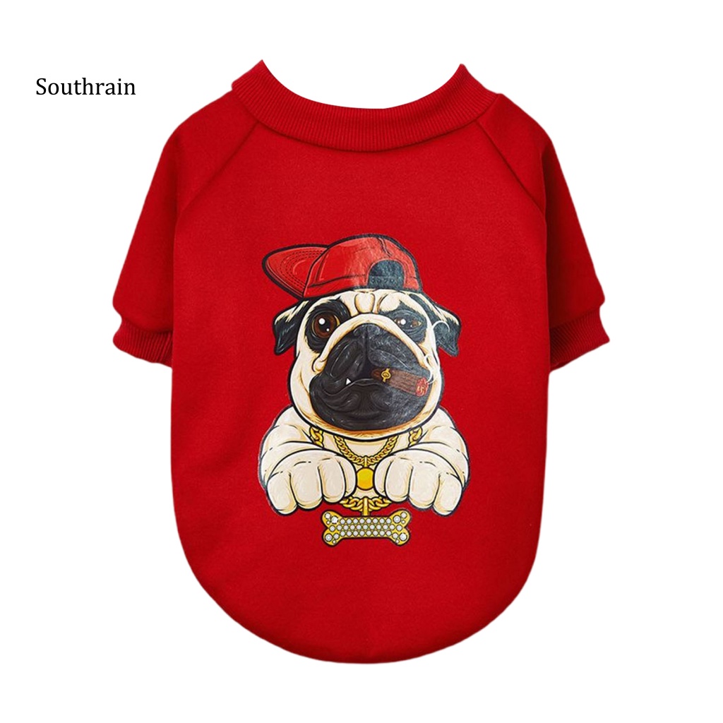 Áo Sweater Bằng Polyester Mềm Mại Thoải Mái In Họa Tiết Dễ Thương Dành Cho Mèo Cưng