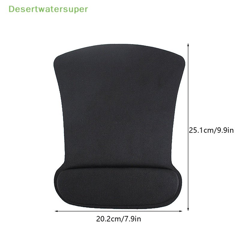 Thảm Lót Chuột Chơi Game Có Đệm Kê Cổ Tay Chống Trượt Màu Trơn