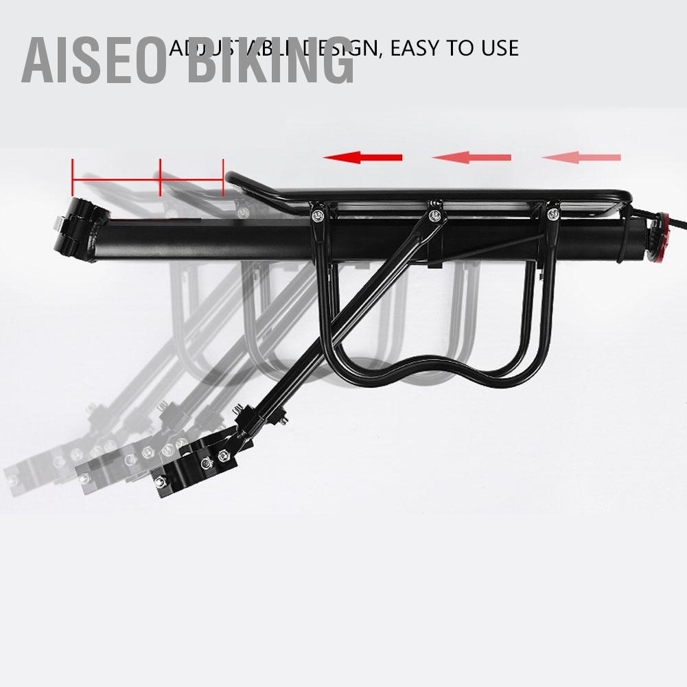 Kệ Yên Sau Gác Baga Gắn Thêm Phía Sau, Baga sắt xe đạp thể thao với đèn hậu Có Thể Điều Chỉnh Leo Núi Lý Phản Quang