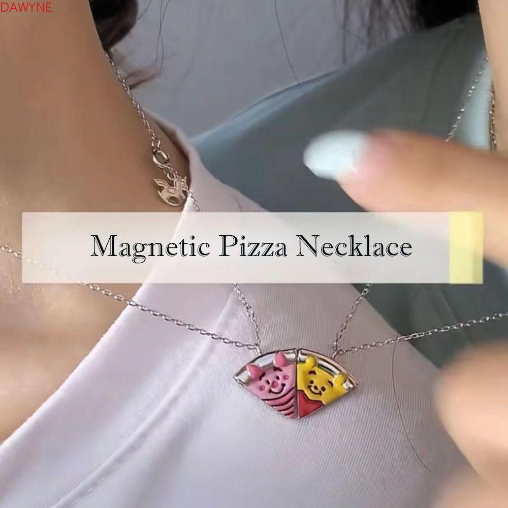 Vòng cổ Mặt Hình Gấu / Heo / Pizza Dễ Thương Cho Bạn Thân