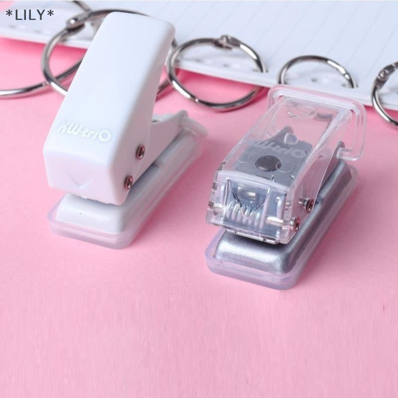 Lily dễ thương mini lỗ duy nhất hình dạng cú đấm cho kế hoạch đĩa vòng tự làm giấy cutter puncher uuu