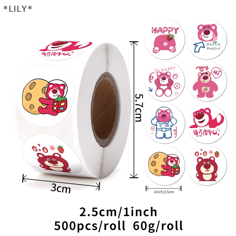 Dán 500 Lily/Khối lượng dán phim hoạt hình dễ thương KT Mèo Sao pacha chó kulomi hoạt hình dán trang trí Kawaii uuu