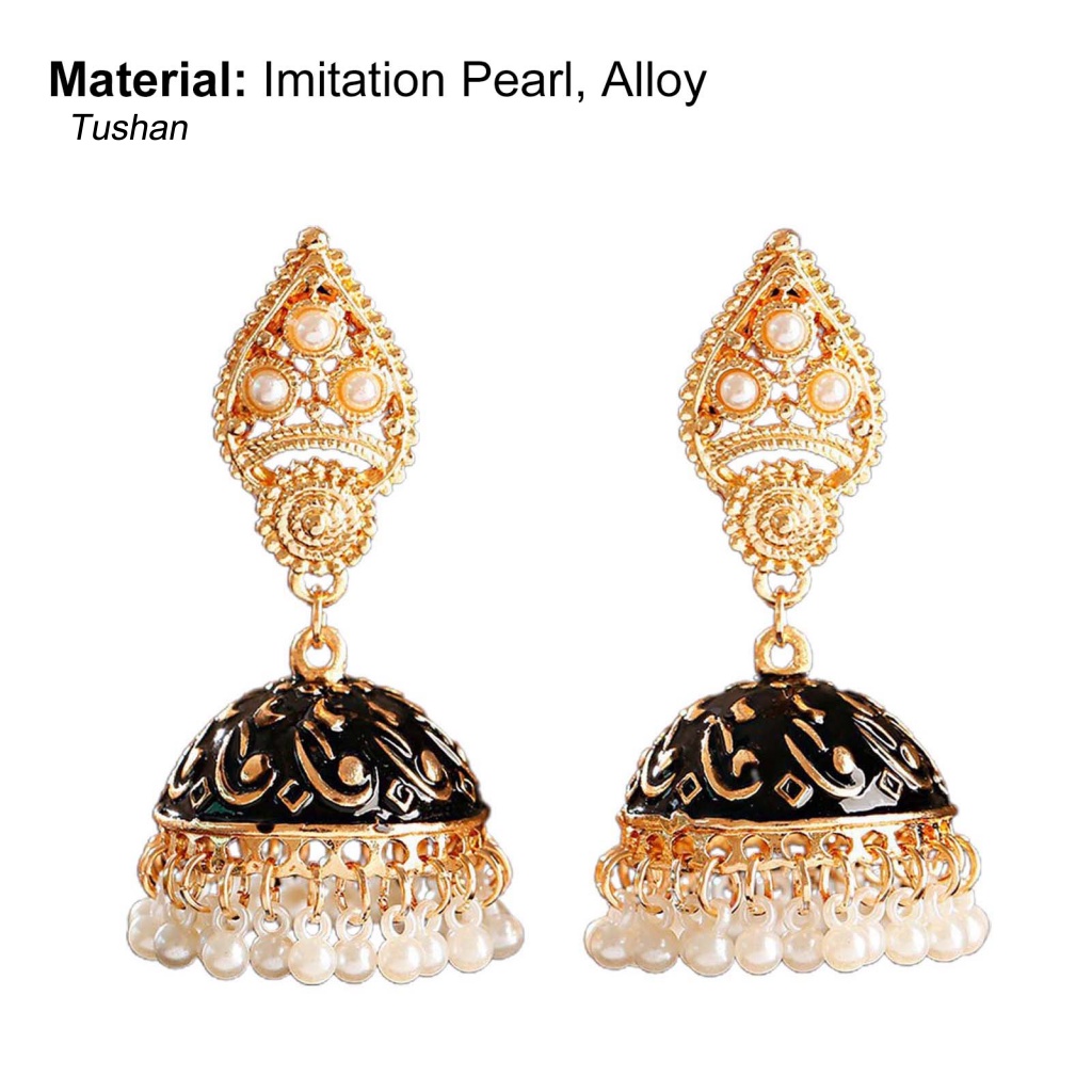 1 Đôi Bông Tai Hình Giọt Nước Bằng Hợp Kim Thiết Kế Điêu Khắc Thời Trang