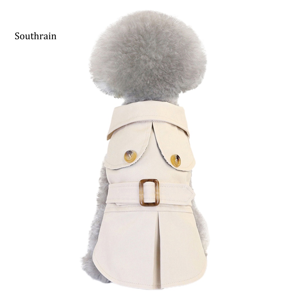 Áo Khoác Cổ Bẻ Bằng Polyester Phong Cách Anh Quốc Thời Tiết Lạnh Cho Cún Cưng