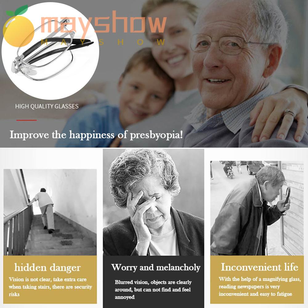 Kính Đọc Sách Thời Trang Unisex Hiệu MAYSHOW + 1 / + 1.5 / + 2 / + 2.5 / + 3