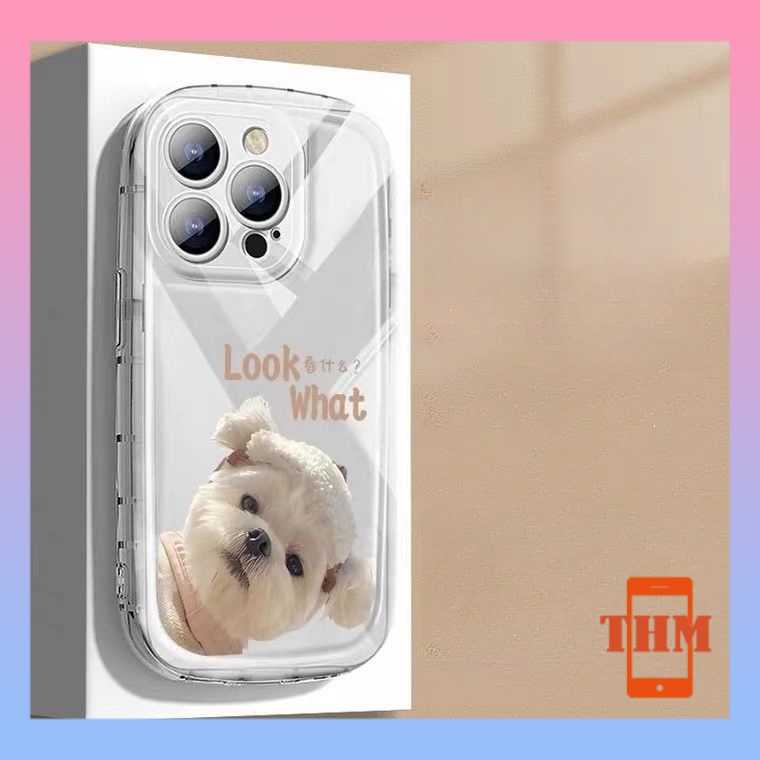 Ốp lưng iphone Chó Bichon dễ thương, xà phòng chống rơi, vỏ mềm silicone Cho Iphone 6 / 6S / 6splus / se / 7 / 7plus / 8 / 8plus / X / xs / xsmax / 11 / 12 / 13 / 14 / Plus / Pro / Pro Max-416