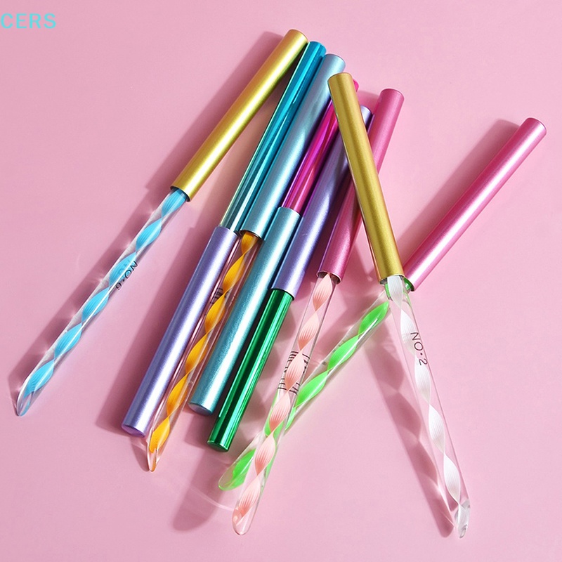 Bộ 2 Nắp Đậy Bảo Vệ Đầu Cọ Trang Trí Móng Tay Chuyên Dụng Cho Salon RS