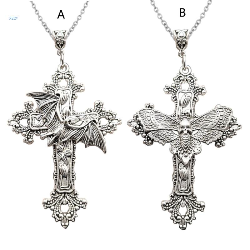 Vòng Cổ Choker Mặt Thánh Giá Phong Cách Gothic