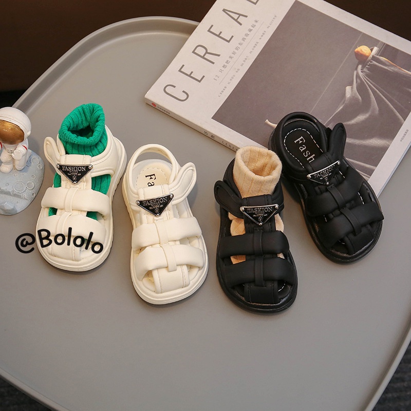 Bololo Xăng đan Đế Mềm Chống Trượt Thiết Kế Đục Lỗ Thời Trang Xinh Xắn Cho Bé Gái