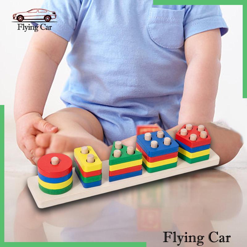 Đồ Chơi Khối Gỗ Phân Loại Nhiều Màu Sắc Dành Cho Trẻ Mẫu Giáo [Lzdjfmy2]