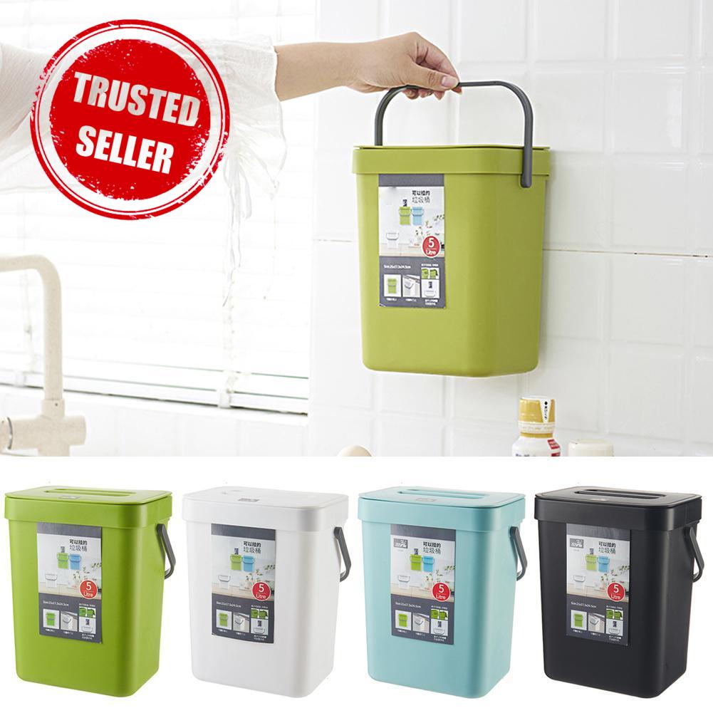 Thùng Đựng Rác 3L / 5L V0P7 Treo Tường Tiện Dụng Cho Nhà Bếp