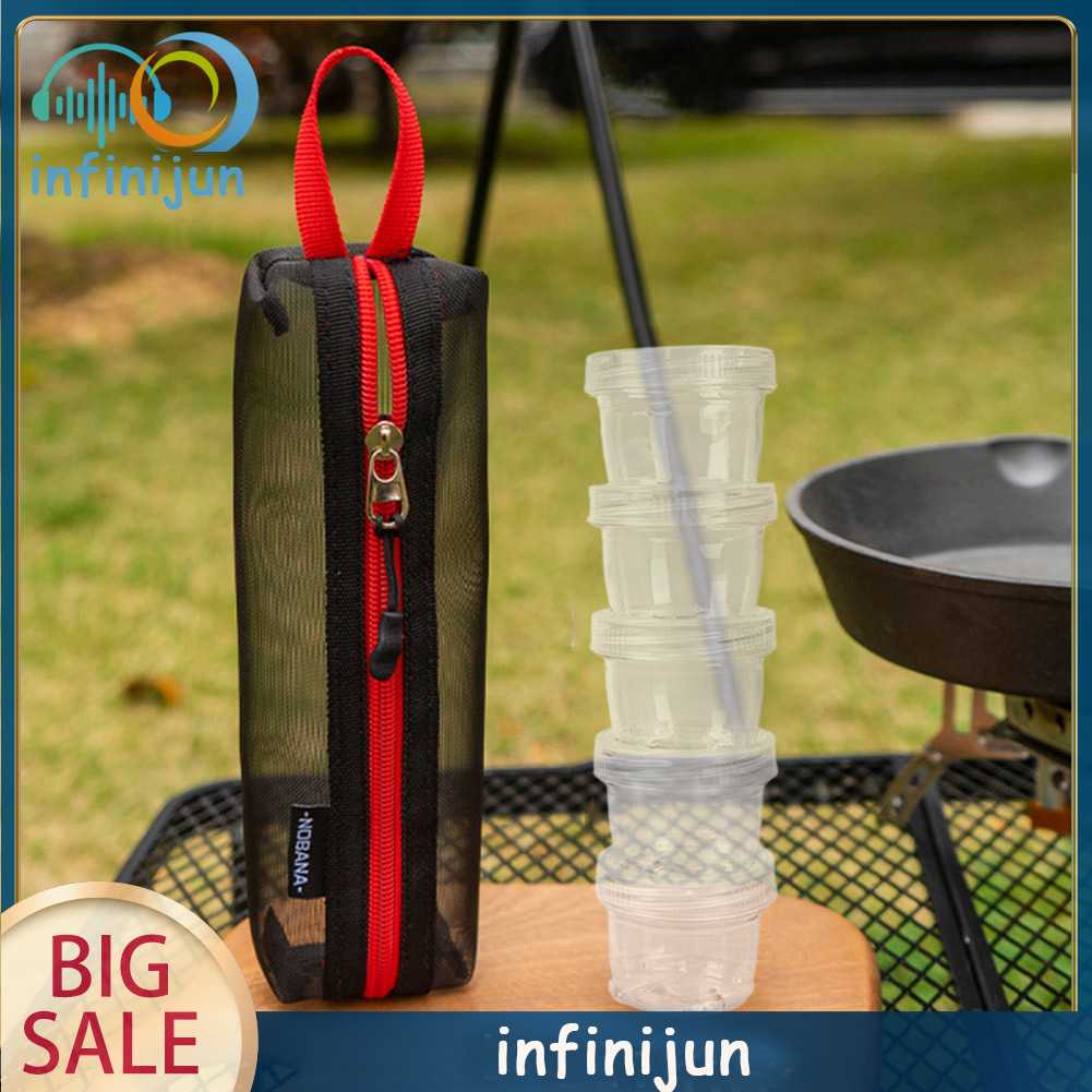 Set 5 Hộp Đựng Gia Vị 40ml Tiện Lợi Cho Các Hoạt Động Ngoài Trời