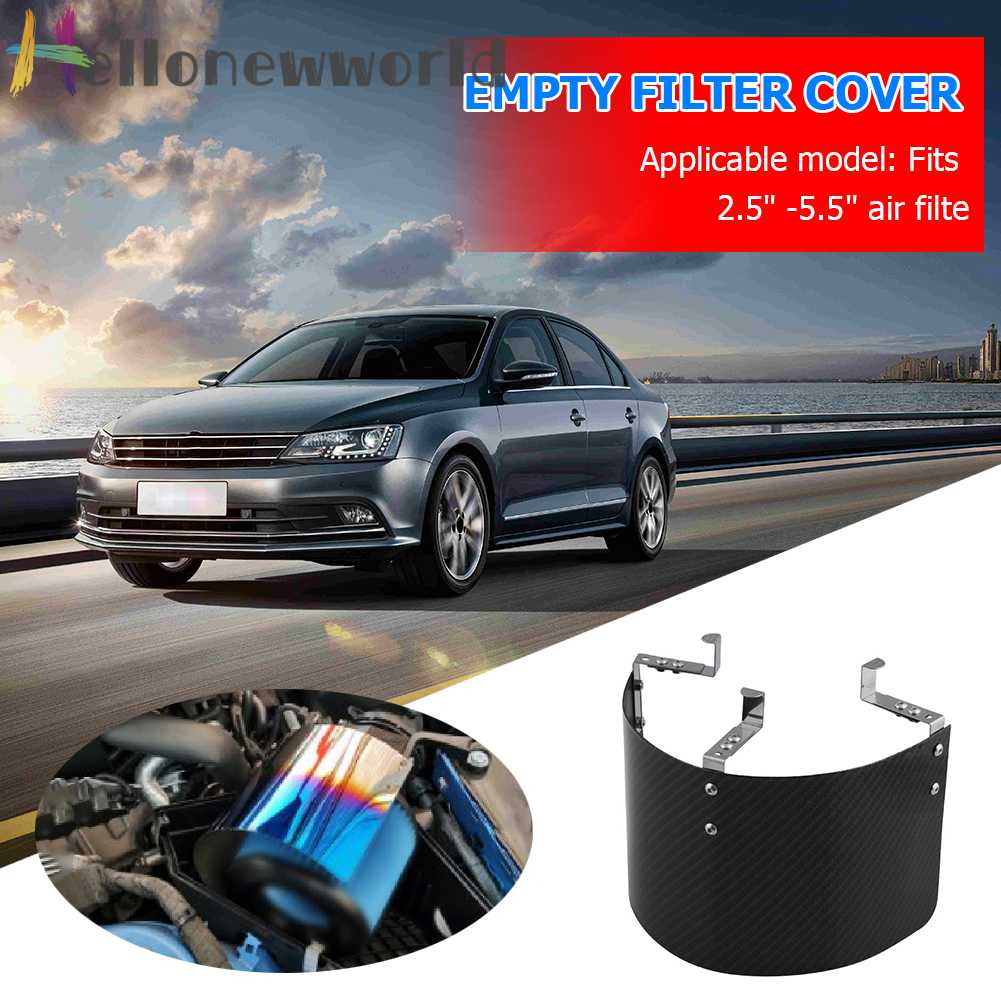 Ốp Bọc Bộ Lọc Khí Hình Nón Bằng Sợi Carbon Cho Cổ 2.5-5.5 inch