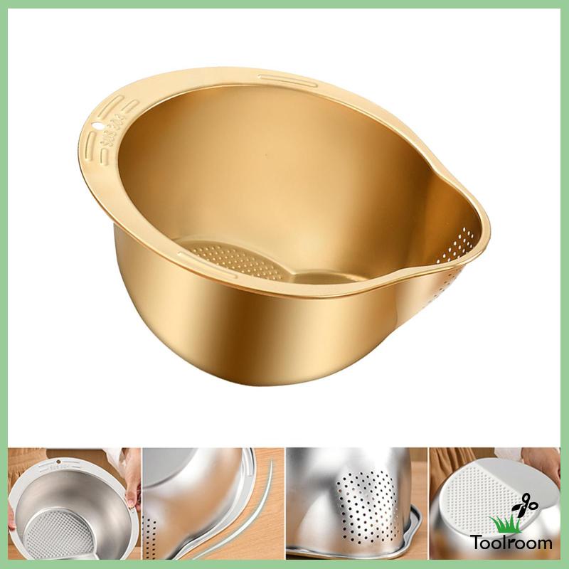 Tô Bằng Thép Không Gỉ Để Rửa Rau Củ Tiện Dụng Và Bền