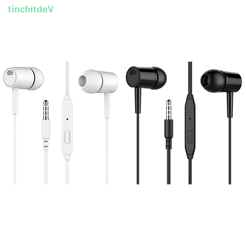 Tai Nghe Nhét Tai Jack 3.5mm Có Micro Chất Lượng Cao Cho Điện Thoại / Máy Tính