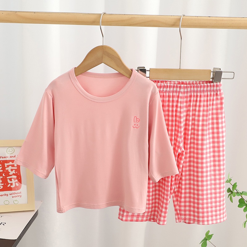 Bộ Đồ Ngủ Tay Lửng 90-180cm Dành Cho Mẹ Và Bé