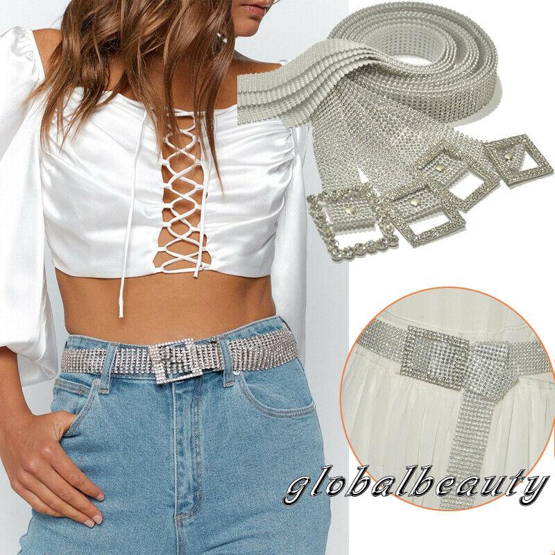 Thắt Lưng Đính Đá Lấp Lánh Kiểu Dáng Sang Trọng Cho Nữ