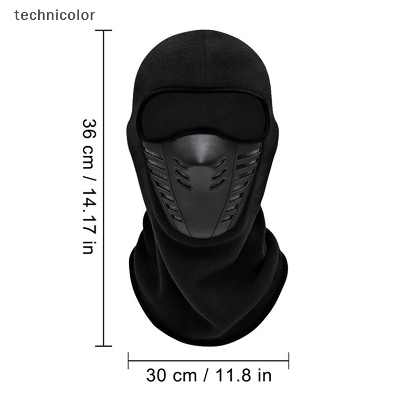 Khẩu Trang Vải Lông Cừu Giữ Ấm Mùa Đông Khi Lái Xe Mô Tô technicolor