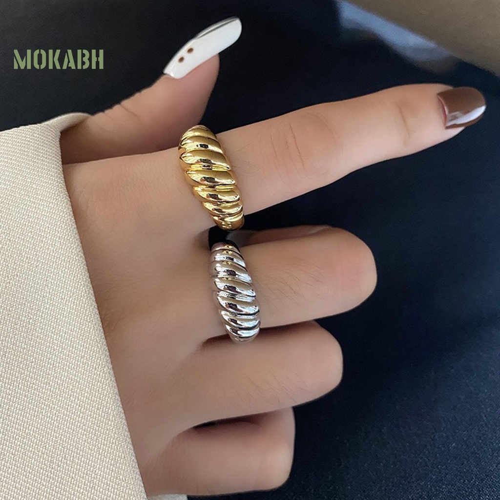 [Mới] Nhẫn Hở Điều Chỉnh Được Không Phai Phong Cách Pháp Cổ Điển Cá Tính Trang Sức Cho Nữ