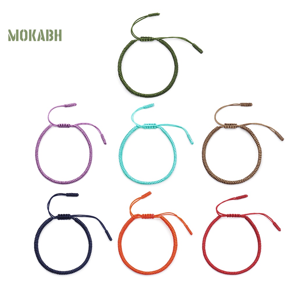 Vòng Tay Dây Bện Màu Sắc Thời Trang Cho Nam Nữ