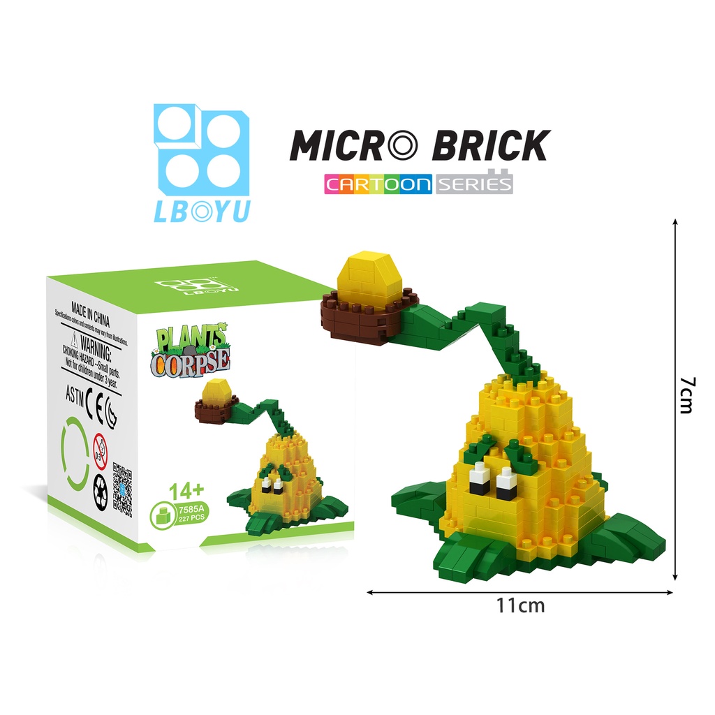 Hàng Mới Về Mới Trò Chơi Plants vs. Mô Hình Đồ Chơi Lắp Ráp Giáo Dục Cho Bé