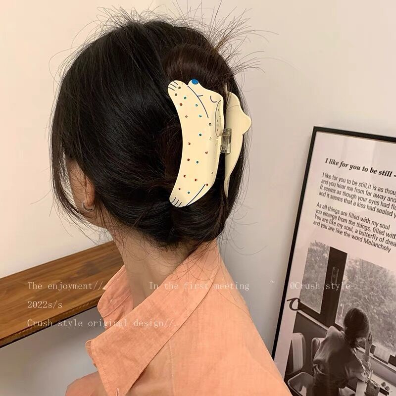 Kẹp Tóc Hoa Tulip Cherry Cá Mập Dễ Thương Cao Cấp Phong Cách Pháp ins