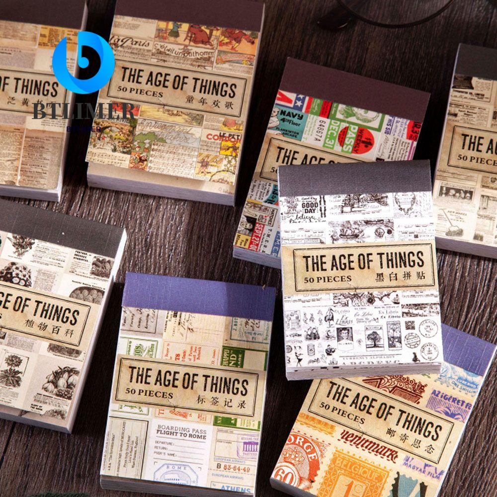 Bộ 50 Cuộn Băng Keo Washi Trang Trí Sổ Tay DIY