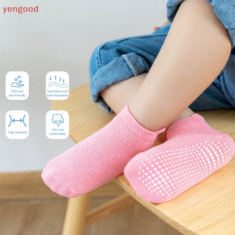 1 Đôi Vớ Thoáng Khí Chống Trượt Họa Tiết Hoạt Hình Dễ Thương Thời Trang Xuân Hè Cho Bé