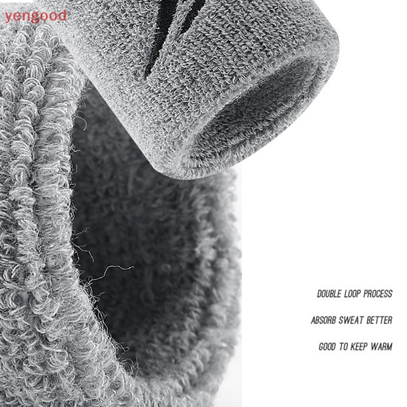 Băng Quấn Bảo Vệ Cổ Tay Thấm Hút Mồ Hôi Bằng Cotton Nhiều Màu Sắc Unisex