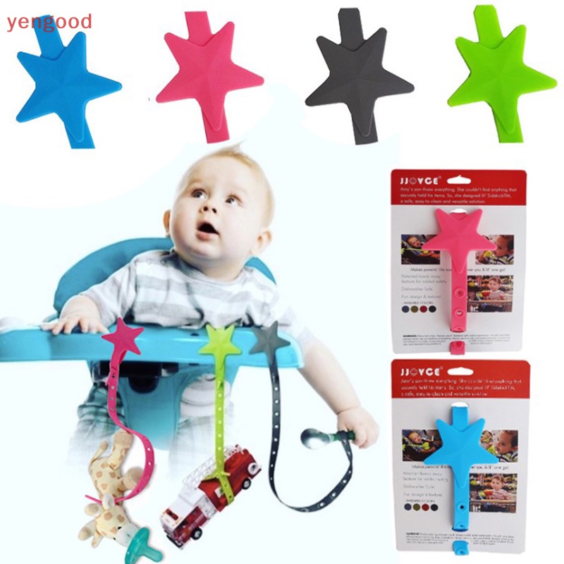 Dây Đeo Núm Vú Giả Bằng Silicone Không Độc Hại Gắn Xe Đẩy Em Bé