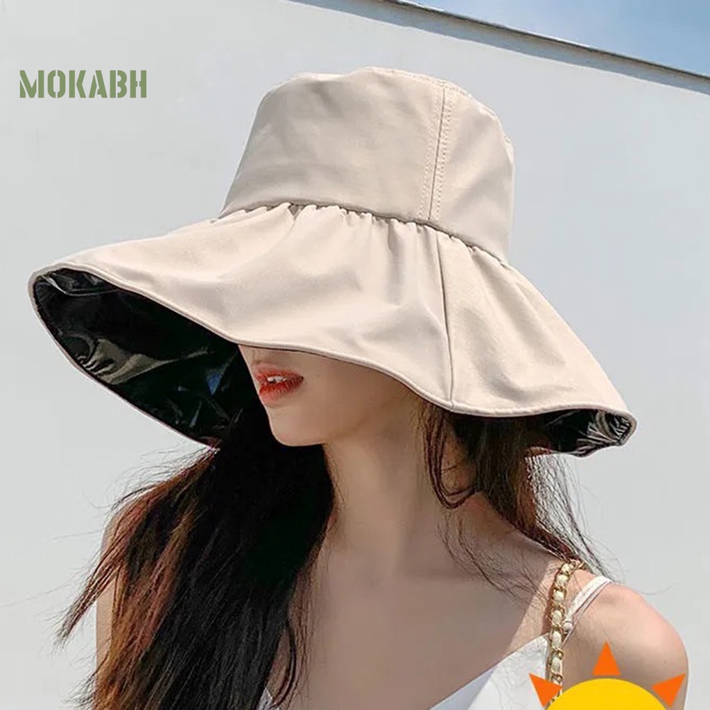 Nón Vành Tròn Lót Vinyl Chống Nắng Thời Trang Cho Nữ