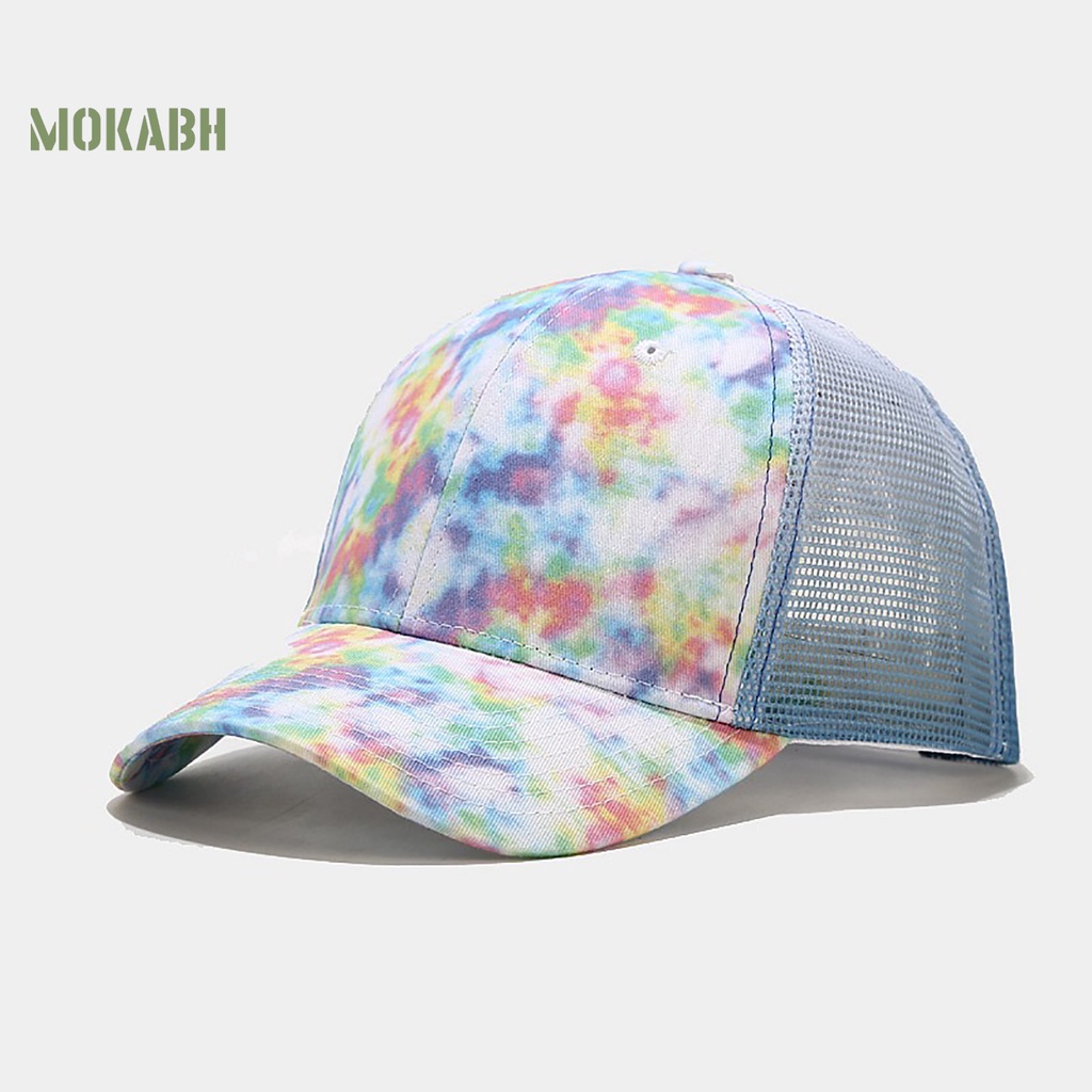 Mũ Lưỡi Trai Chống Nắng Phối Lưới Thoáng Khí Họa Tiết Graffiti Unisex