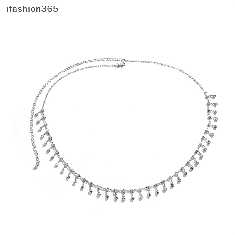 Thắt Lưng Dây Xích Tua Rua Đính Đá Zircon Thời Trang Cho Nữ ifashion365