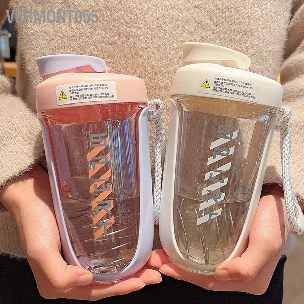 Vermont055 Bình nước thể thao 590ml lắc chống rò rỉ uống cho hoạt động ngoài trời