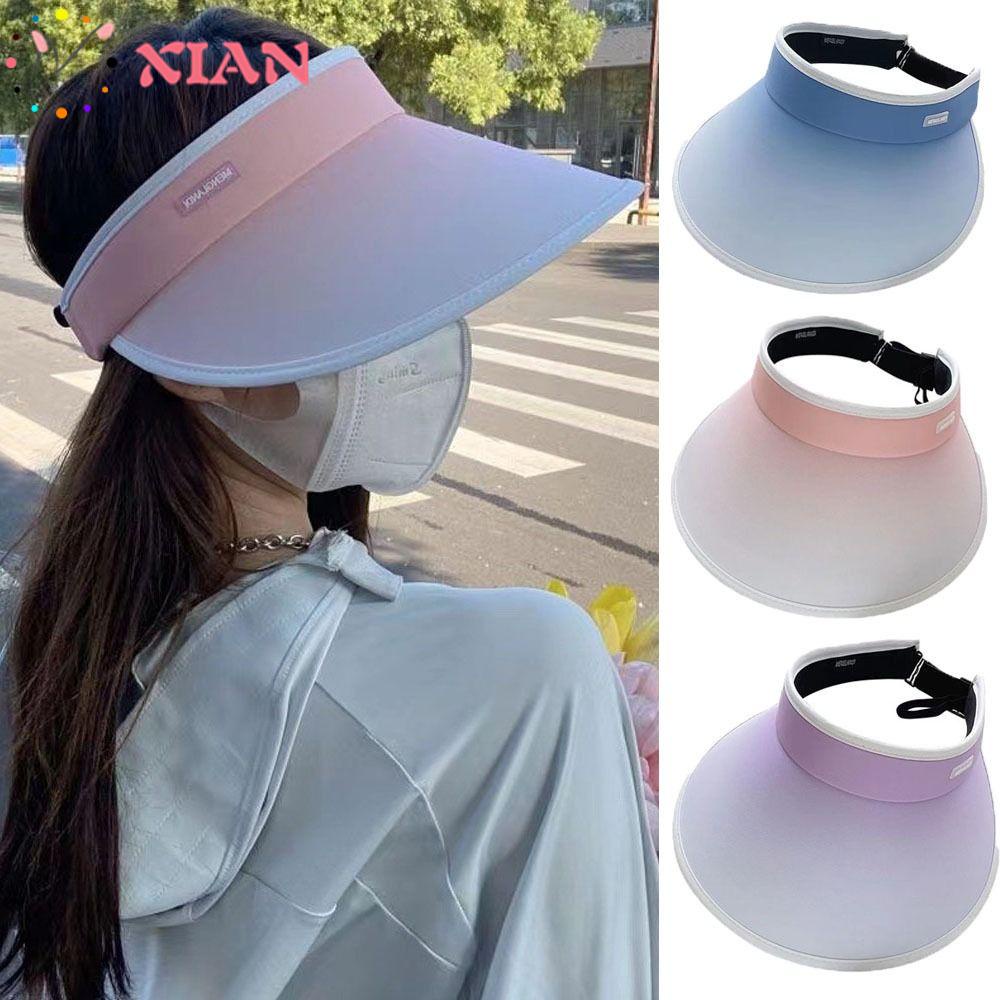 Xiantin Mũ Lưỡi Trai Hở Chóp Chống Nắng Và Tia UV Màu Gradient