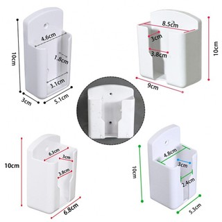 White TV Air Conditioner Remote Control Holder Case Remote Storage Wall Rack