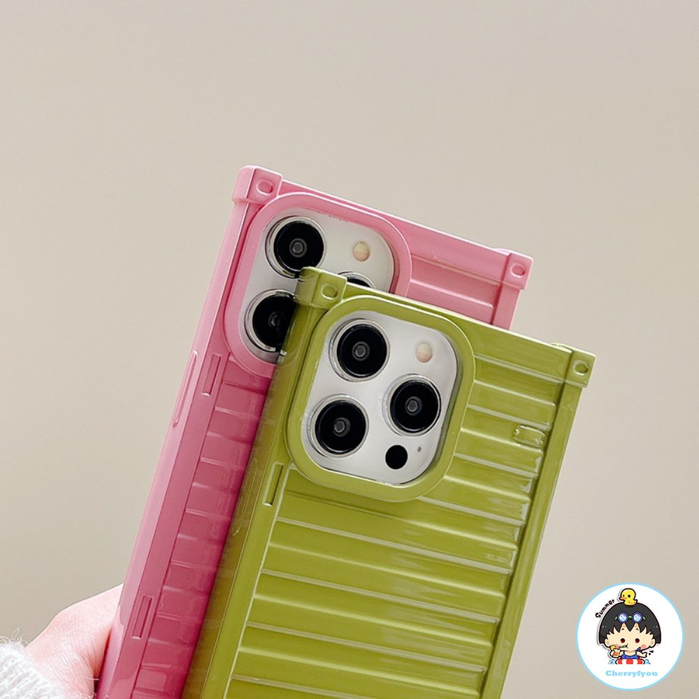 Ốp Điện Thoại TPU Dẻo Hình Vuông Màu Sắc Ngọt Ngào Chống Sốc Cho IPhone 11 12 13 14 Pro Max