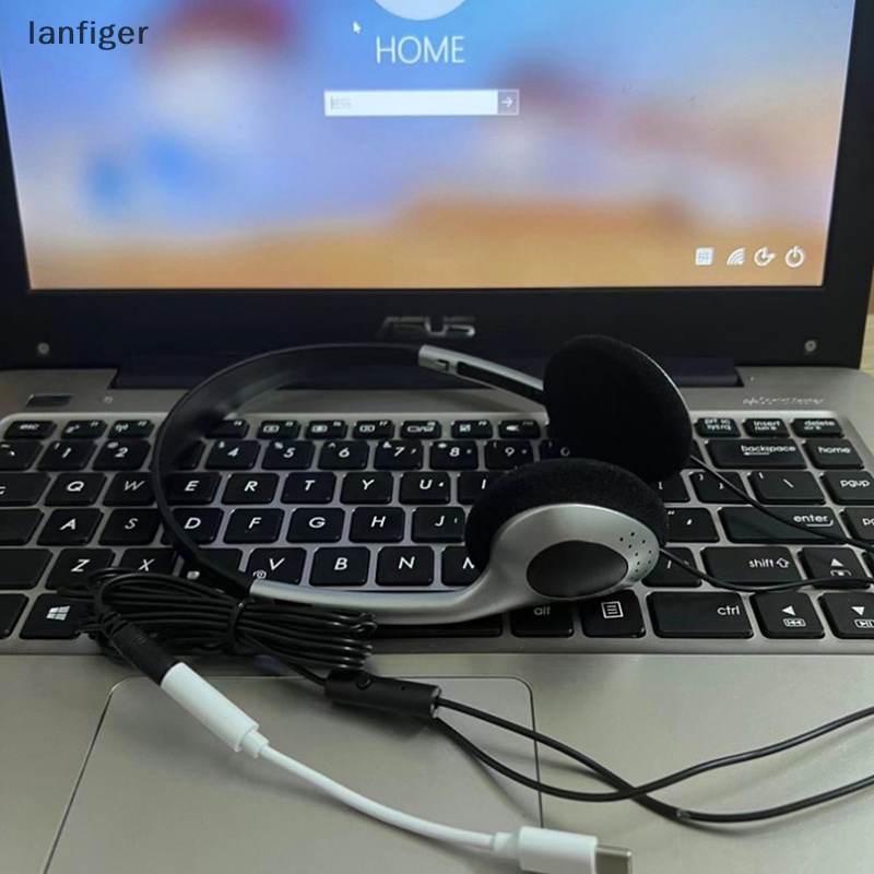 Tai Nghe Chụp Tai Lanf 90 's Có Micro Màu Đen / Bạc Thời Trang Phong Cách Nhật Bản