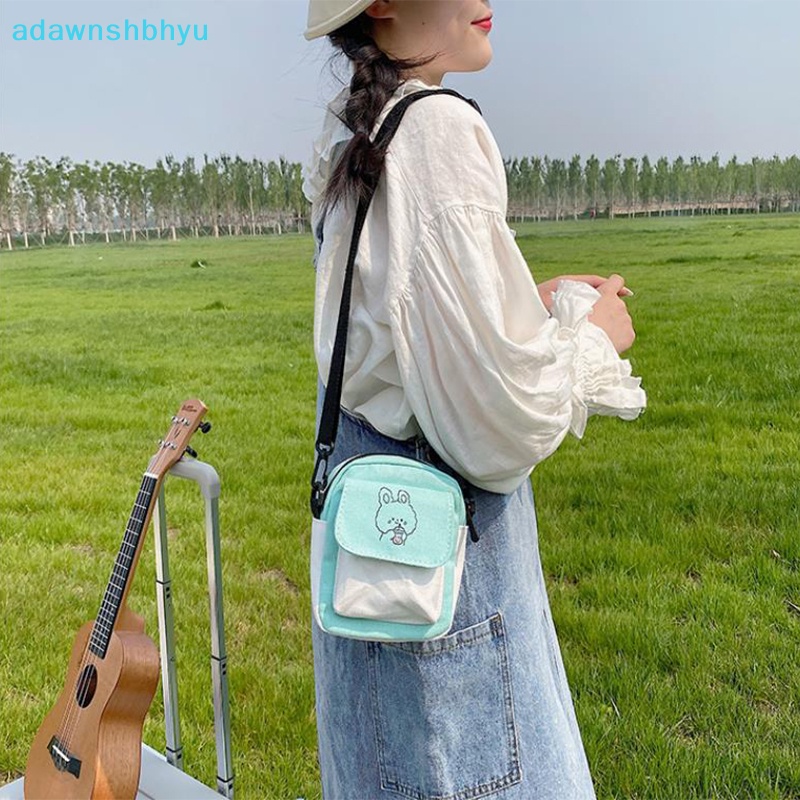 Túi Xách Đeo Vai Vải Bạt In Hoạt Hình Thời Trang Nữ Cá Tính